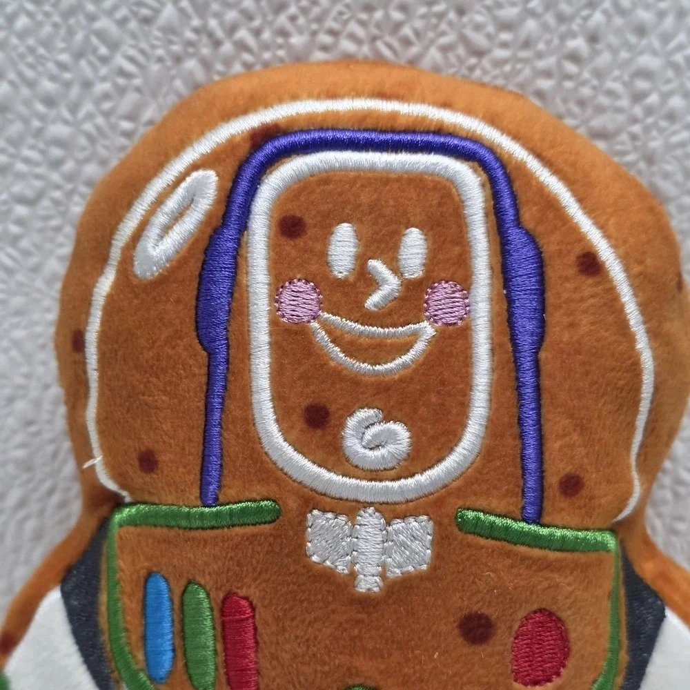 Chewy Pixar Buzz Lightyear Gingerbread Cookie Squeak Plush Toy